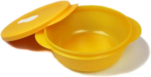 Vista 3 de Tupperware CrystalWave - Microondas Pop Plus Fix (20.3 fl oz), color naranja