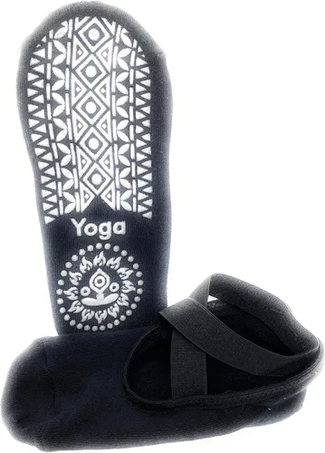 Vista 7 de My Pill Purse Calcetín de yoga antideslizante azul para pilates - Uso en barra fitness Calcetín antideslizante para mujer Parte inferior