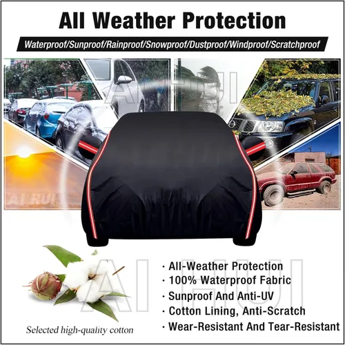 Vista 5 de Funda impermeable para automóvil, compatible con Toyota Supra MK5 (2020-2023), funda impermeable para todo tipo de clima, cubierta exterior completa
