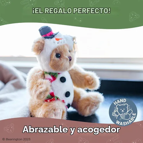 Vista 5 de Bearington - Osito de peluche con traje de muñeco de nieve Frost E Bear, 10 pulgadas