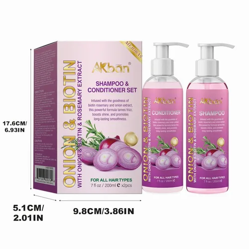 Vista 6 de Onion Hydrosol Shampoo & Conditioner Set para el crecimiento y el grosor