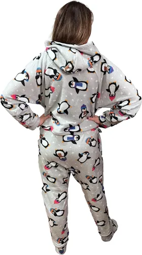 Vista 2 de Forever Lazy - Mameluco con pies para adultos, pijamas de una sola pieza para hombre o mujer, overol unisex, con pies desmontables