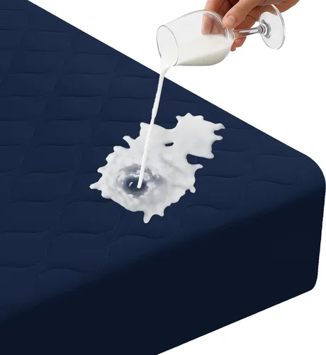 Vista 9 de Protector de colchón impermeable, protector de colchón individual ajustado hasta 16 pulgadas de profundidad, funda de colchón de cama suave