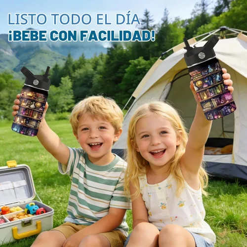 Vista 7 de Book Lovers Gifts- Botella de agua de 12 onzas con asa y popote, vaso de libro para amigos, regalos para mujeres, lectoras, bibliotecaria Estantería