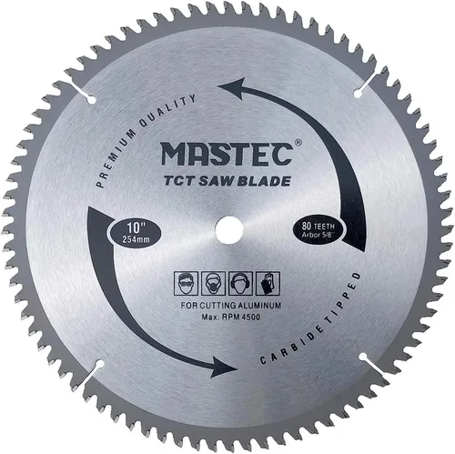 Vista 6 de 8-1/4 Pulgadas 80 Dientes TCG para Corte de Aluminio y Metales No Ferrosos con Eje DMK de 5/8 Pulgadas