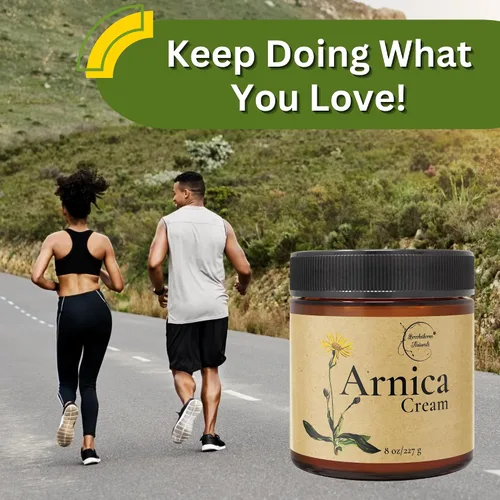 Vista 6 de Relief Arnica Cream Loción de masaje natural para un alivio eficaz del dolor muscular, crema de moretones de árnica con aceites esenciales