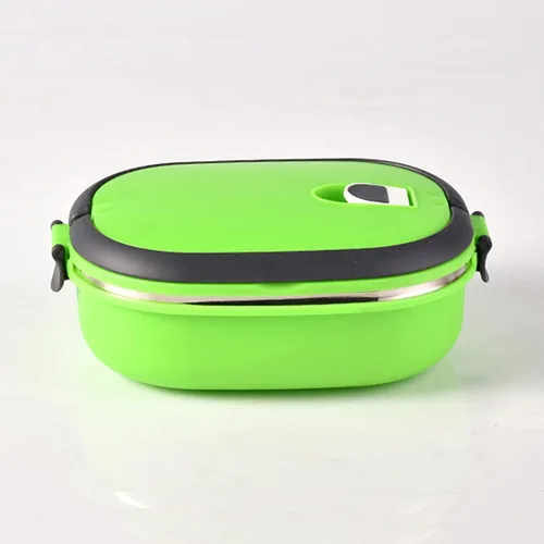 Vista 4 de VALINK Lonchera para alimentos calientes, lonchera rectangular portátil de acero inoxidable aislado para almacenamiento de alimentos para acampar al
