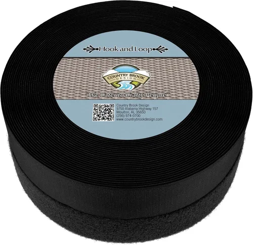 Vista 10 de Country Brook Design Cierre de velcro para coser no adhesivo de 2 pulgadas (beige, 5 yardas)
