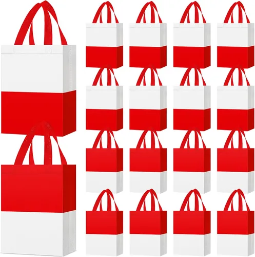 Vista 11 de Locmeo 24 bolsas de favor de fiesta de mariposa con asas, reutilizables, no tejidas, bolsas de dulces de mariposa rosa, azul y morado, bolsa