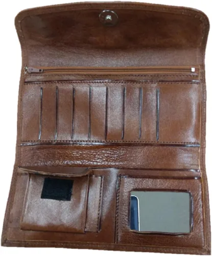 Vista 5 de Sharpshooter - Cartera de piel con diseño de rosas florecientes occidentales