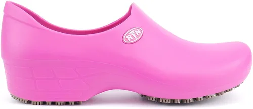 Vista 2 de Sticky Zapatos de lactancia para mujer, impermeables, antideslizantes, tema hospitalario, zuecos médicos para exfoliantes de sala de operaciones
