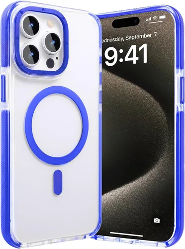 Vista 50 de Funda magnética diseñada para iPhone 11, [probada contra caídas de grado militar] [compatible con MagSafe] Funda protectora delgada translúcida mate
