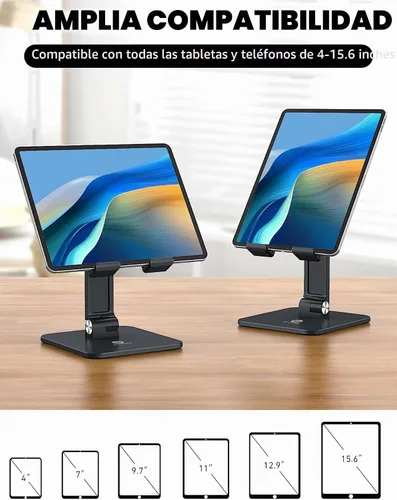 Vista 2 de OCYCLONE - Soporte para iPad para escritorio, altura ajustable y ángulo