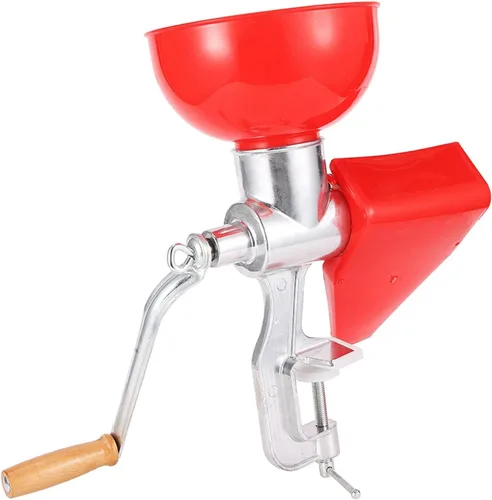 Vista 7 de Exprimidor de tomate de aluminio, prensa de tomate grande, prensa manual de tomate, fácil exprimido, se puede utilizar para filtrar tomates, limones