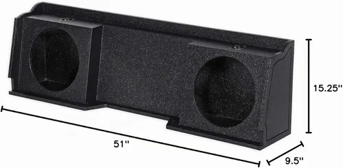 Vista 5 de Rockville REC10 - Subcaja sellada doble de 12 pulgadas para Silverado/GMC Sierra.