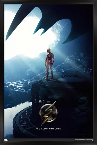 Vista 8 de Trends International DC Comics Movie The Flash - Póster de pared de una hoja, 22.4 pulgadas de largo x 14.7 pulgadas, versión enmarcada de madera