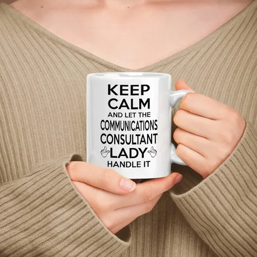 Vista 69 de Gift For Grant Writer Taza de cerámica blanca de 11 onzas, 15 onzas, Keep Calm & Let The Grant Writer Lady Handle It
