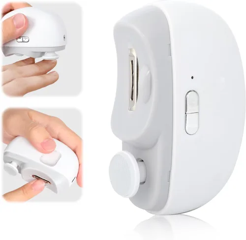 Vista 9 de Cortaúñas eléctrico, lima de uñas eléctrica, recortadora de uñas automática 3 en 1 con pulido, molinillo de uñas automático para mujeres, recortador