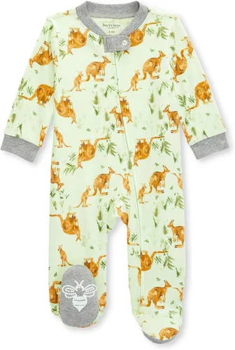 Vista 9 de Burt's Bees Baby - Pijamas para bebés y niñas, con cremallera frontal, con pies cerrados antideslizante, 100 % algodón orgánico Guitarra acústica.