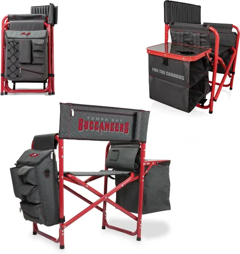 Vista 24 de PICNIC TIME NFL NFL Fusion - Silla de campamento unisex para adultos, con mesa auxiliar y enfriador suave, silla de playa para adultos, silla