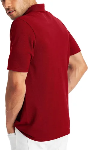 Vista 2 de Hanes playera polo de manga corta para hombre con FreshIQ