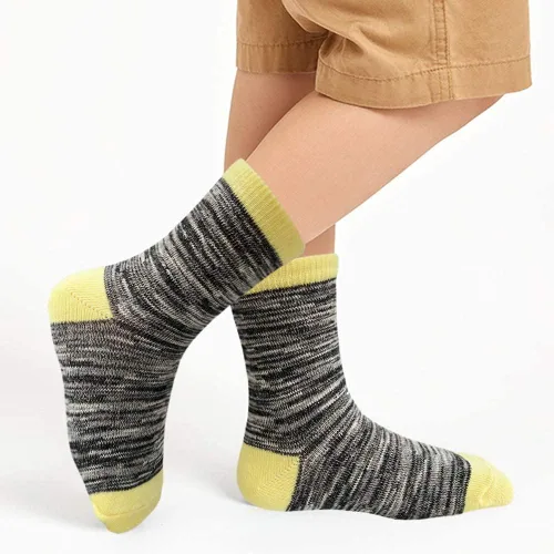 Vista 6 de JAMEGIO Boys Socks 12 Pairs Crew Socks for Toddler Kids Boys Athletic Cotton Socks