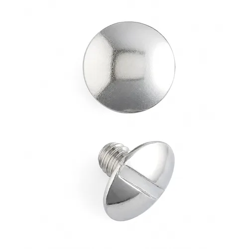 Vista 2 de Tandy Leather Tornillo Poste 1/2" (13 mm) Acero Niquelado 10/pk 1293-02
