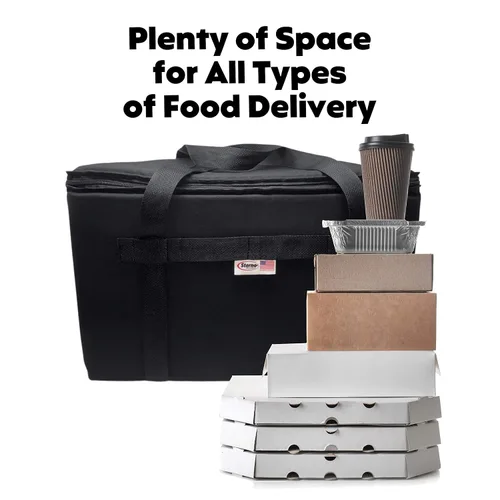 Vista 8 de Sterno Trunk Buddy Organizador aislado a prueba de fugas, bolsa de alimentos fríos y calientes para comestibles, bebidas y más, exterior de tela