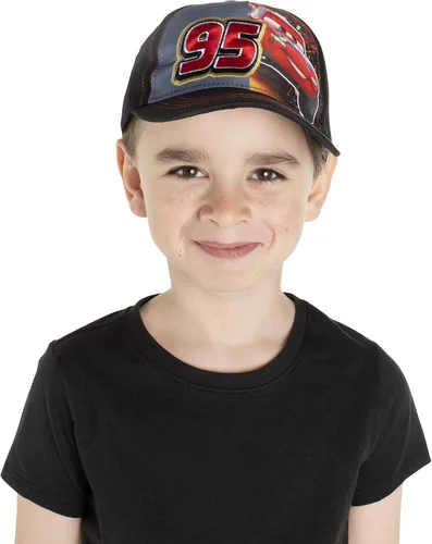 Vista 8 de Disney Cars - Gorra de béisbol Lightning McQueen para niños talla 2-4 o 4-7