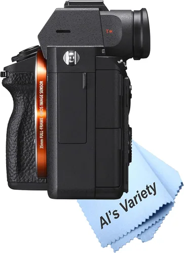 Vista 8 de Sony A7 III con lentes de 1.102-2.756 in + 2.165-8.268 in + lente de 16.535-31.496 in + tarjeta de velocidad extrema de 128 GB, agarre en U
