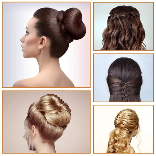 Vista 7 de Kit de 40 herramientas de bricolaje para trenzar y modelar el cabello, accesorios de moda Number-one con herramientas de peinado en espiral