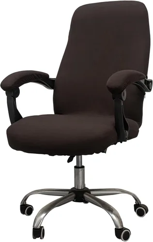 Vista 31 de Melaluxe Funda para silla de oficina con fundas para brazos - Funda elástica universal para silla de escritorio, fundas para silla de computadora