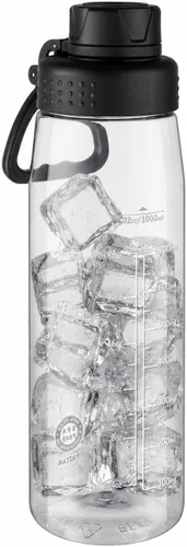 Vista 18 de Botella de agua de 32 oz, botella de agua transparente con tapa con pico y asa de transporte, reutilizable, Tritan, libre de BPA, botella de agua