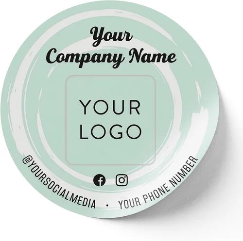 Vista 65 de Calcomanías de vinilo personalizadas con tu imagen, texto, diseño y logotipo. Etiquetas comerciales personalizadas impermeables para embalaje