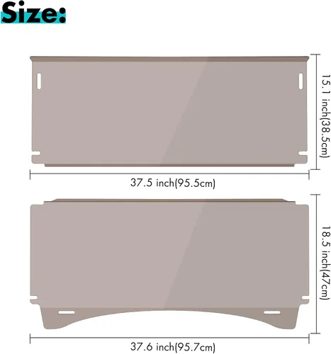 Vista 7 de 10L0L Parabrisas plegable para carrito de golf para Club Car Precedent 2004 en adelante, Tempo y modelos posteriores 2017 en adelante, resistente a