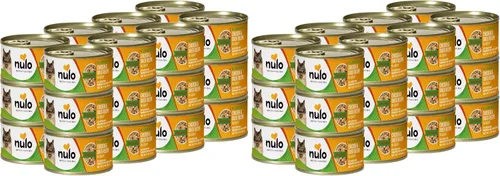 Vista 11 de Nulo Comida enlatada húmeda para gatos sin granos de pollo y pato triturada, 3 onzas (paquete de 24)