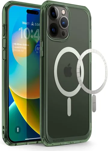 Vista 8 de SUPCASE Funda para iPhone 13 Pro (Unicorn Beetle Mag), [Compatible con MagSafe] [Protección de Grado Militar] Funda Protectora Delgada Transparente