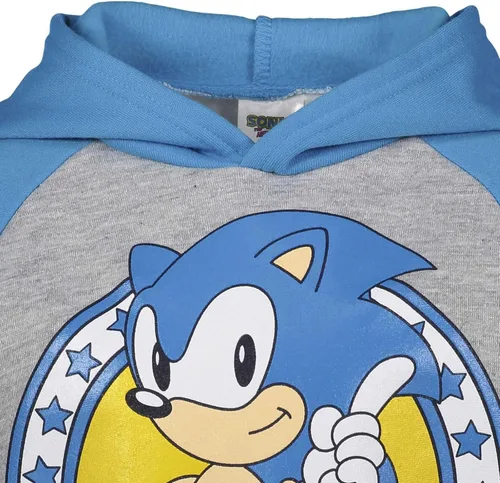 Vista 5 de SEGA Sonic the Hedgehog Tails Knuckles - Sudadera con capucha para niños pequeños y grandes