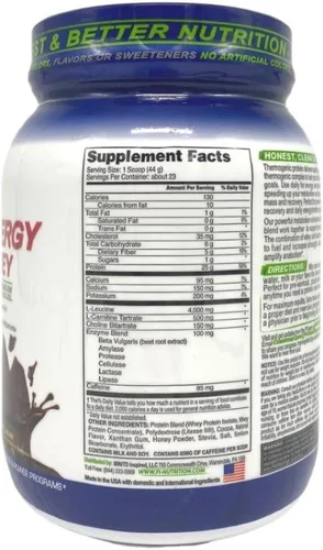 Vista 3 de Performance Inspired Nutrición Dieta y Energía Proteína de Suero Rasgado, Sueño de Chocolate Oscuro; Estilo #: RWDKC