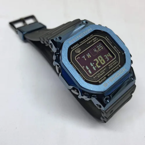 Vista 3 de Reloj Casio G-Shock Full Metal Digital Azul GMWB5000G-2 para hombre