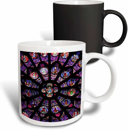 Vista 8 de 3dRose, Taza negra bicolor de 11 oz, negro/blanco