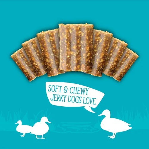 Vista 5 de Evolve Golosinas para perros de pato, guisantes y arándanos sin granos