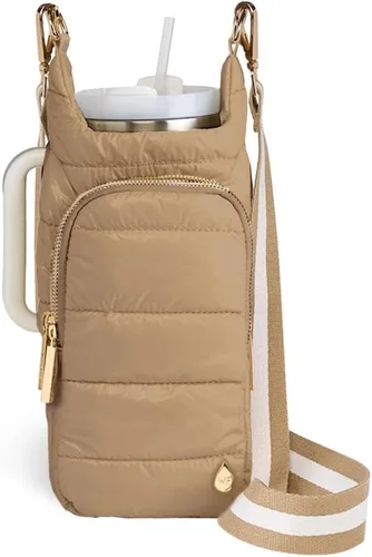 Vista 22 de WanderFull® Ranura con cremallera original HydroBag® HANDLE™ para mango, soporte para botella de agua cruzado manos libres y accesorios para vasos