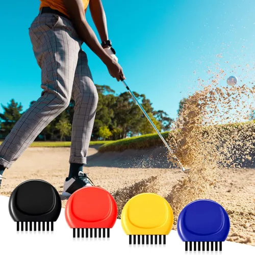 Vista 6 de Nuanchu Cepillo de bolsillo para palos de golf, mini cepillos para palos de golf, limpiador de ranuras para palos de golf, herramienta de limpieza