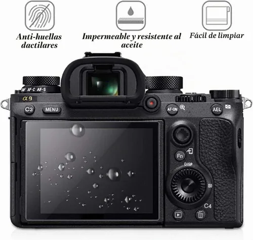 Vista 3 de PCTC Protector de pantalla compatible con Sony alpha A6600 A6100 A6400 A6000 A6300 A5000 Nex-7 NEX-6 NEX-5, [paquete de 3] vidrio templado de dureza