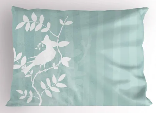 Vista 44 de Ambesonne Funda de almohada con frase en escala de grises, composición de flechas y puntos, inscripción inspiradora Be Brave, funda de almohada Gris