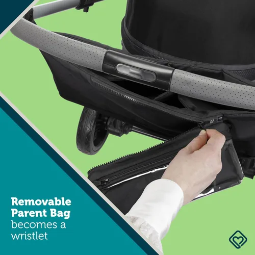 Vista 12 de Safety 1st Summit Wagon - Cochecito para 2 niños con bandeja extraíble en la calle alta