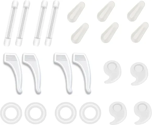 Vista 9 de SooGree Antideslizante para gafas con gancho cómodo de silicona para patillas, retenedor de manga, gafas de sol