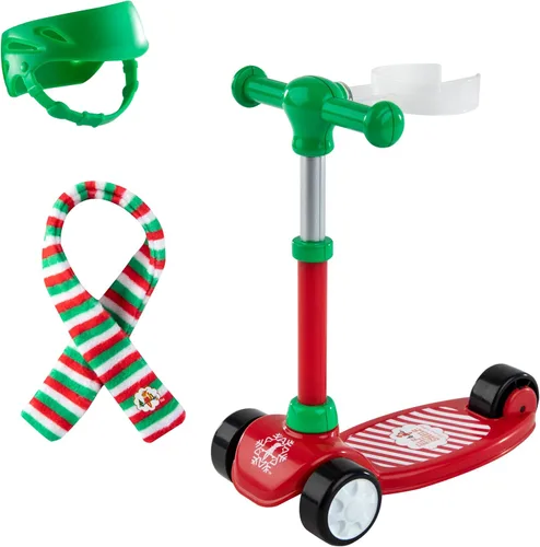 Vista 4 de The Elf on the Shelf Stand n Scoot - Accesorio de Scooter de Plástico para Escenas Divertidas de Elfos Navideños!