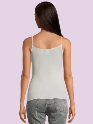 Vista 3 de Women's Pure Silk Camisole Top with Spaghetti Straps 9450